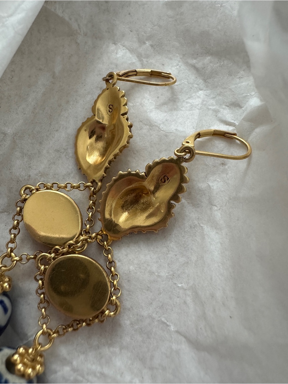 Sézane RARE Tara Earrings in Gold/Multicolored - Picture 4 of 5